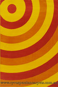 Yadigar Modern Circle Design Rug 1091A-Gold