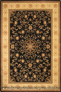 Fantastic Contemporary Medallion Rug 667 Black Cream