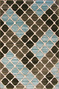 Grazia Contemporary Abstract Rug 4990A/Brown-L.Blue
