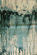 Kaleidoscope Contemporary Grunge Style Rug A259C White Bone