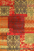 Kaleidoscope Contemporary Floral Rug A914A Cherry Pink