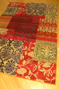 Kaleidoscope Contemporary Floral Rug A914A Cherry Pink