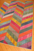 Kaleidoscope Contemporary Chevron Rug B046C Multi Color