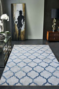 Loft Trellis Rugs 6039A Mavi