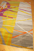 Luna Contemporary Abstract Rug 4173X Green Beige