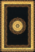 Maacoo Contemporary Medallion Rug 852 Black