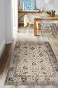 Madelaine Contemporary Floral Rugs 521-FE4-W