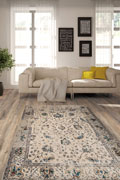 Madelaine Contemporary Floral Rugs 521-FE4-W