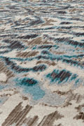 Mayson Contemporary Abstract Rugs 3467F Turkuaz Sand
