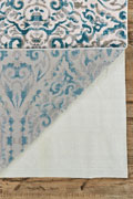 Mayson Contemporary Floral Rugs 3466F Sand Aqua