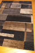 Alpi Contemporary Geometric Rug 9610A Black