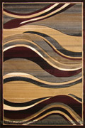 Pisa Contemporary Wavy Rug 4333A Black