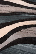 Pisa Contemporary Wavy Rugs J431A Anthracite