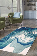 Rizzy Abstract Rugs 3602F Cotton Turkuaz