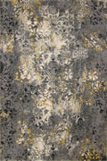 Rizzy Contemporary Floral Rug 19742A Grey