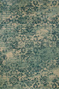 Rizzy Contemporary Floral Rug BF078 Cotton Turquoise