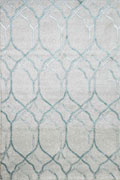 Ultimate Contemporary Trellis Rugs 2773A F.Cream P.Turkuaz