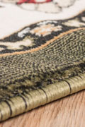 America Medallion Rugs 1810A Burgundy Green