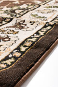 America Medallion Rugs 1810A Green Brown