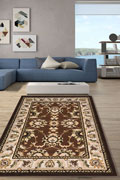 America Medallion Rugs 1810A Green Brown