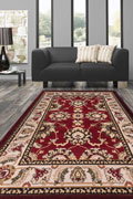 America Medallion Rugs 1810A Green Burgundy