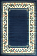 Bello Traditional Border Rugs V0382 Navy