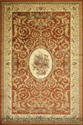 Rovigo Floral Rug 3528A Rose Rose