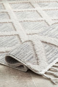 Amsterdam Fringed Moroccan Flatweave Rugs Z936A-BI122
