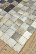 Anastasia Cowhide Patchwork Rugs 900138GRY