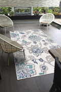 Aperto Floral Indoor Outdoor Rug 215-W