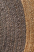 Aroma Round Jute Rugs Polo Charcoal