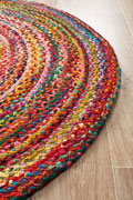 Aroma Round Cotton Rugs Chindi Multi