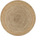Aroma Round Jute Rugs Polo Silver