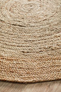 Aroma Round Jute Rugs Polo Silver
