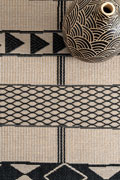 Charles Geometric Indoor Outdoor Rugs 8337 Wool Jute