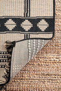 Charles Geometric Indoor Outdoor Rugs 8337 Wool Jute