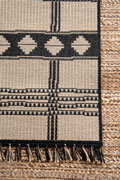 Charles Geometric Indoor Outdoor Rugs 8337 Wool Jute