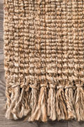 Chunky Jute Hand Woven Rugs Plain Natural