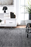 Delhi Flatweave Wool Rugs Diamond Black White