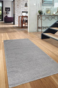 Hampton Hand Woven Wool Flat Weave Rugs Ribs Charcoal