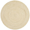 Husk Round Jute Rugs PH-1301 White