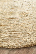 Husk Round Jute Rugs PH-1301 White