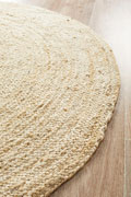 Husk Round Jute Rugs PH-1301 White