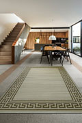 Sisalo Greek Key Border Flatweave Rugs 1486-J84-D