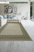 Sisalo Greek Key Border Flatweave Rugs 1486-J84-D
