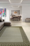 Sisalo Greek Key Border Flatweave Rugs 1486-J84-D