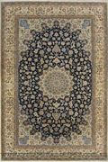 Habibian Medallion Hand Knotted Wool & Silk Rug