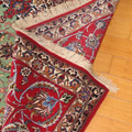 Isfahan Medallion Hand Knotted Wool & Silk Rug