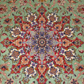 Isfahan Medallion Hand Knotted Wool & Silk Rug