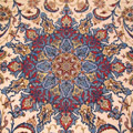 Isfahan Medallion Hand Knotted Wool & Silk Rug